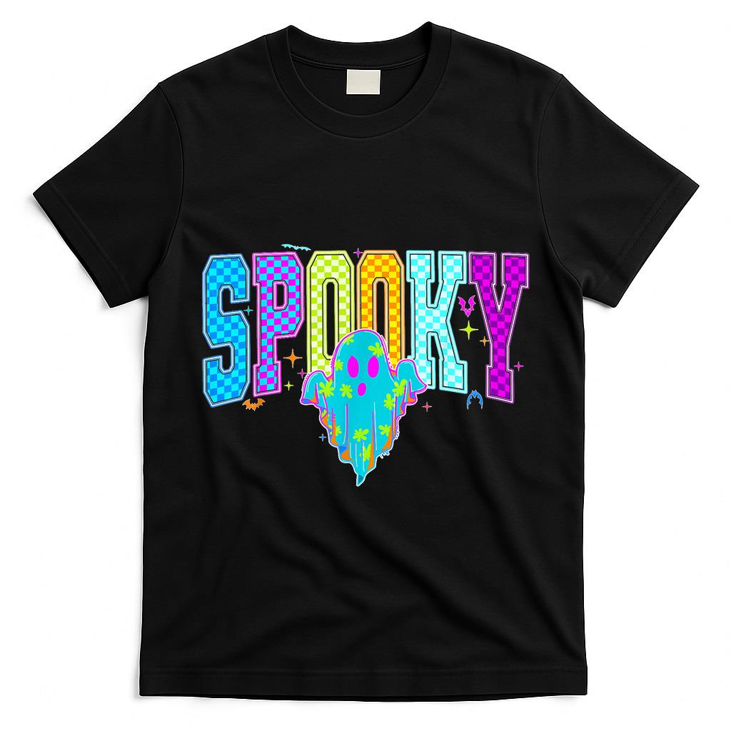Spooky Season Happy Halloween Funny Ghost Trick Or Treat T-Shirt