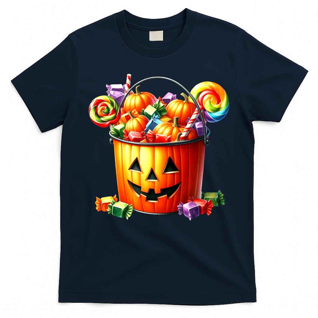 HALLOWEEN PUMPKIN BUCKET WITH CANDYS Oversized T-Shirt
