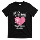 Blessed Breast Cancer Survivor Awareness Christian Women T-Shirt
