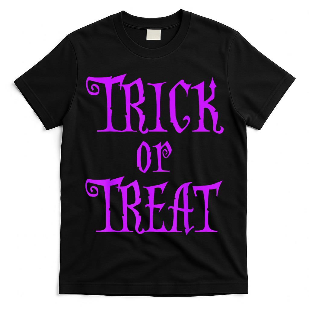 Halloween Shirt Trick Or Treat Purple T-Shirt