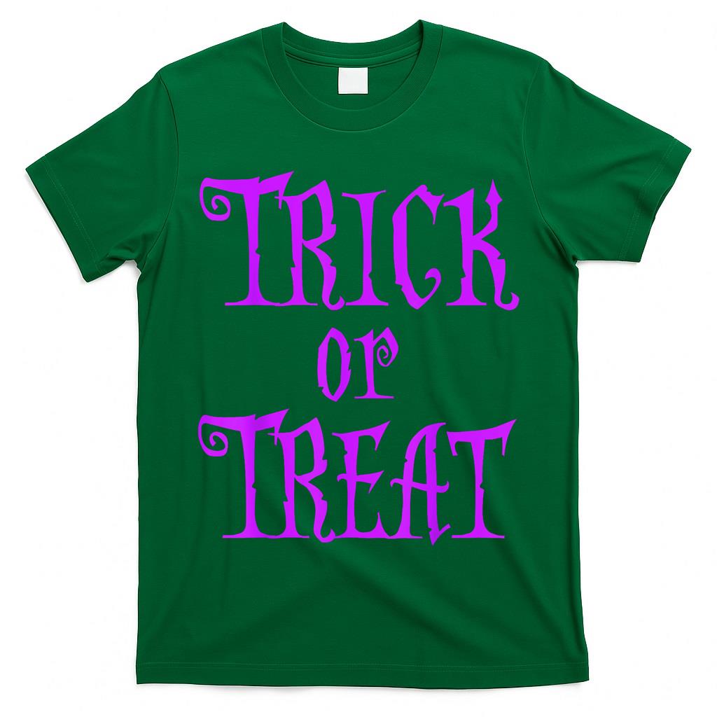 Halloween Shirt Trick Or Treat Purple T-Shirt