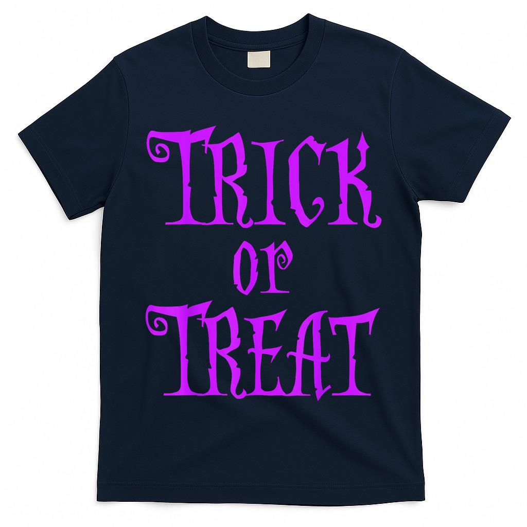 Halloween Shirt Trick Or Treat Purple T-Shirt