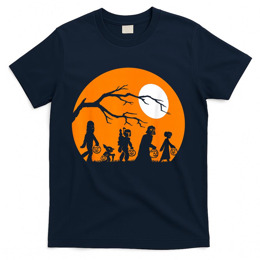 Star Wars Trick Or Treat Halloween Silhouette T-Shirt