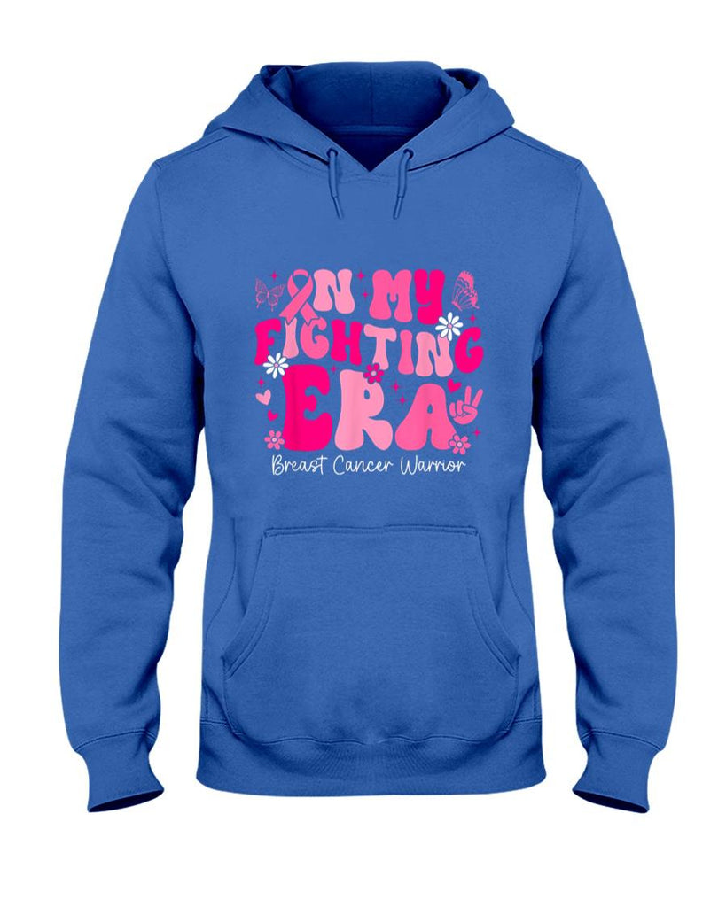 In My Fighting Era Breast Cancer Awareness Warrior Groovy T-Shirt