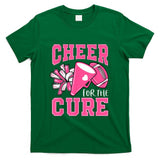Cheer For The Cure Breast Cancer Awareness Cheerleader Funny T-Shirt