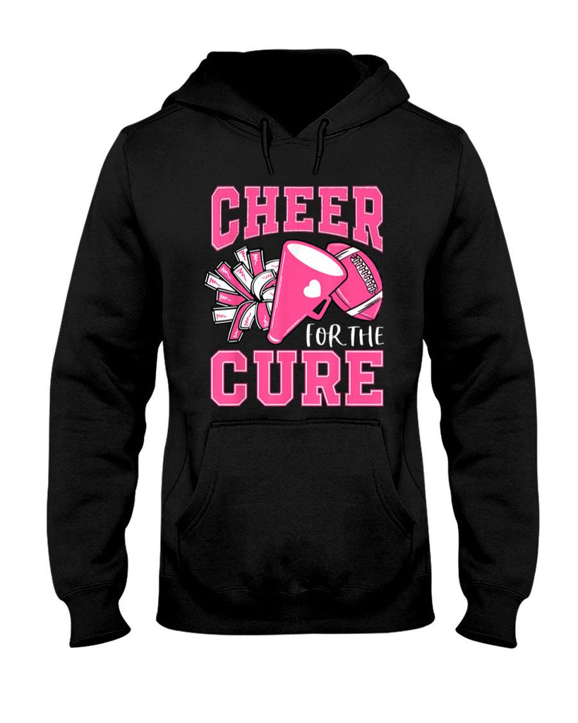 Cheer For The Cure Breast Cancer Awareness Cheerleader Funny T-Shirt
