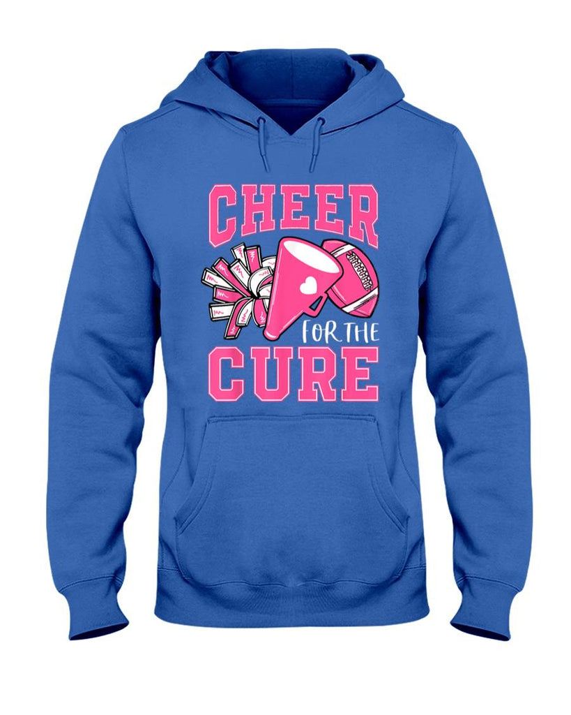 Cheer For The Cure Breast Cancer Awareness Cheerleader Funny T-Shirt