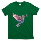 Hummingbird Pink Ribbon Breast Cancer Awareness T-Shirt