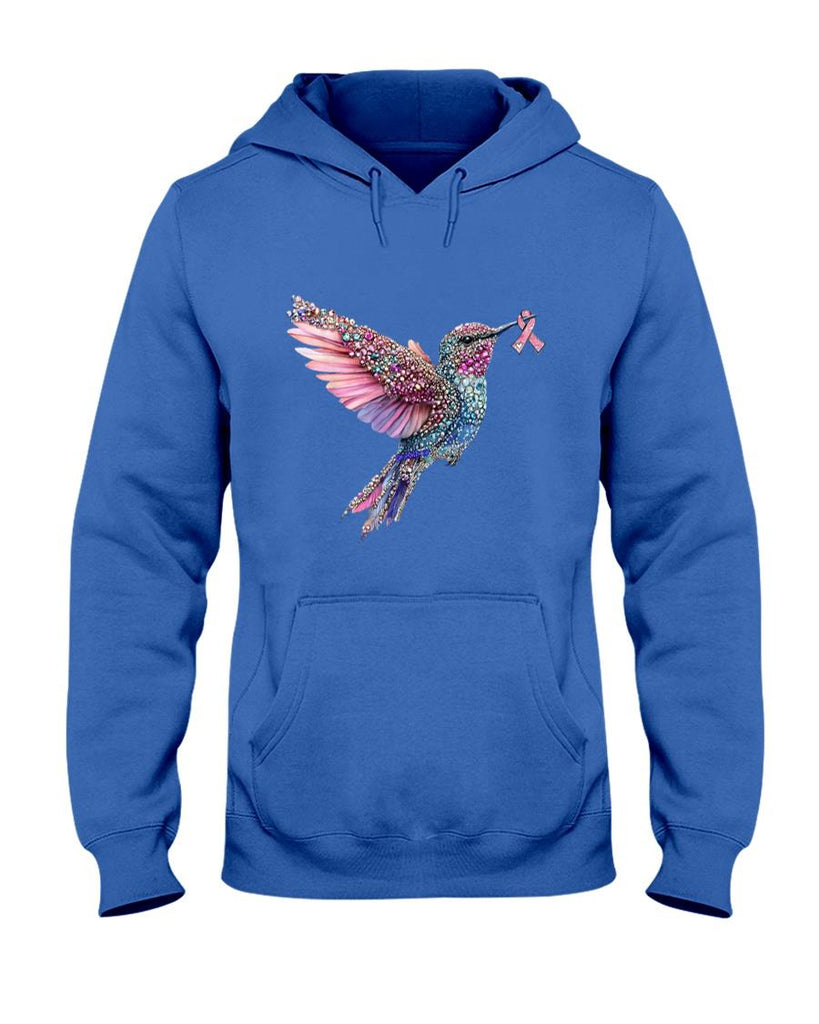 Hummingbird Pink Ribbon Breast Cancer Awareness T-Shirt