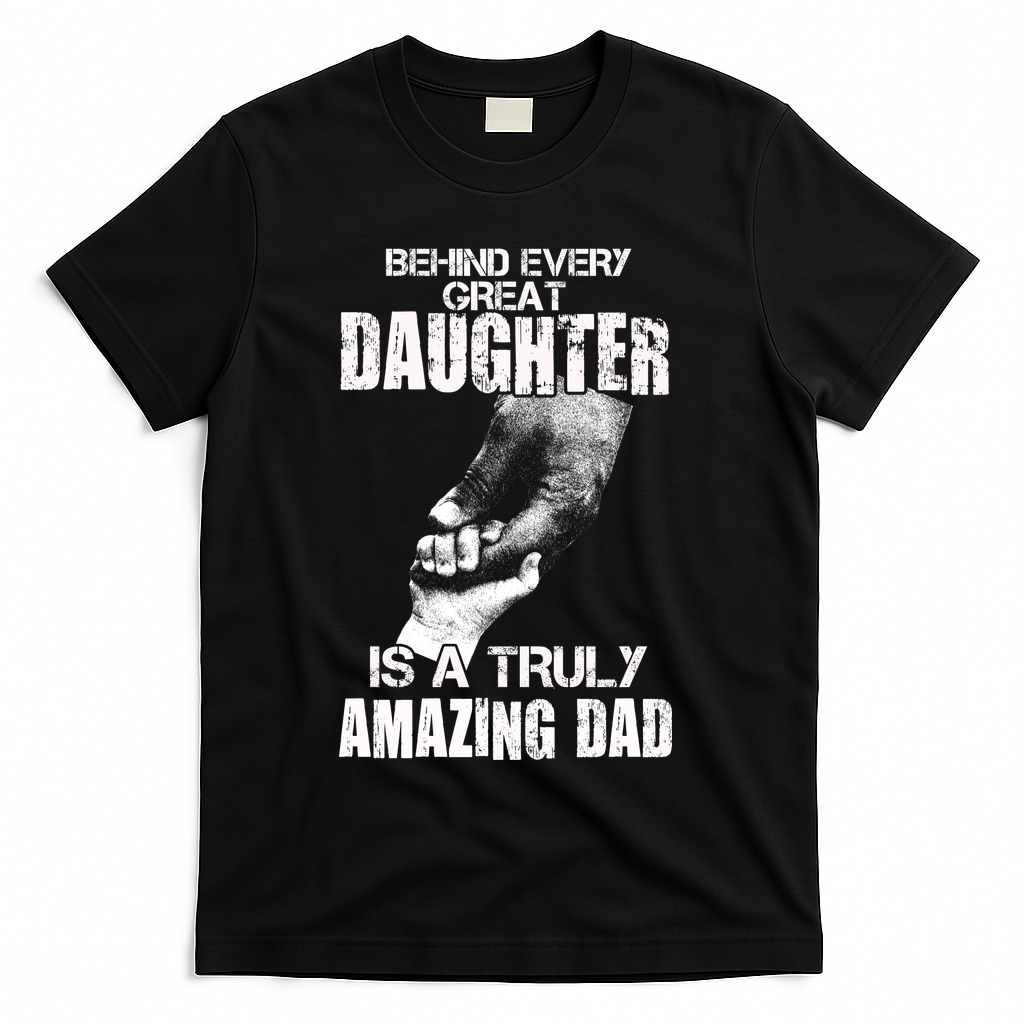 Behind Every Great Daughter Is A Truly Amazing Dad T-Shirt