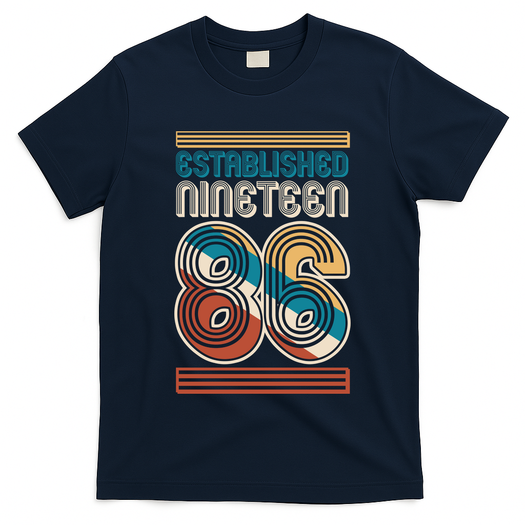 40th Birthday 1986 Established Nineteen 86 T-Shirt