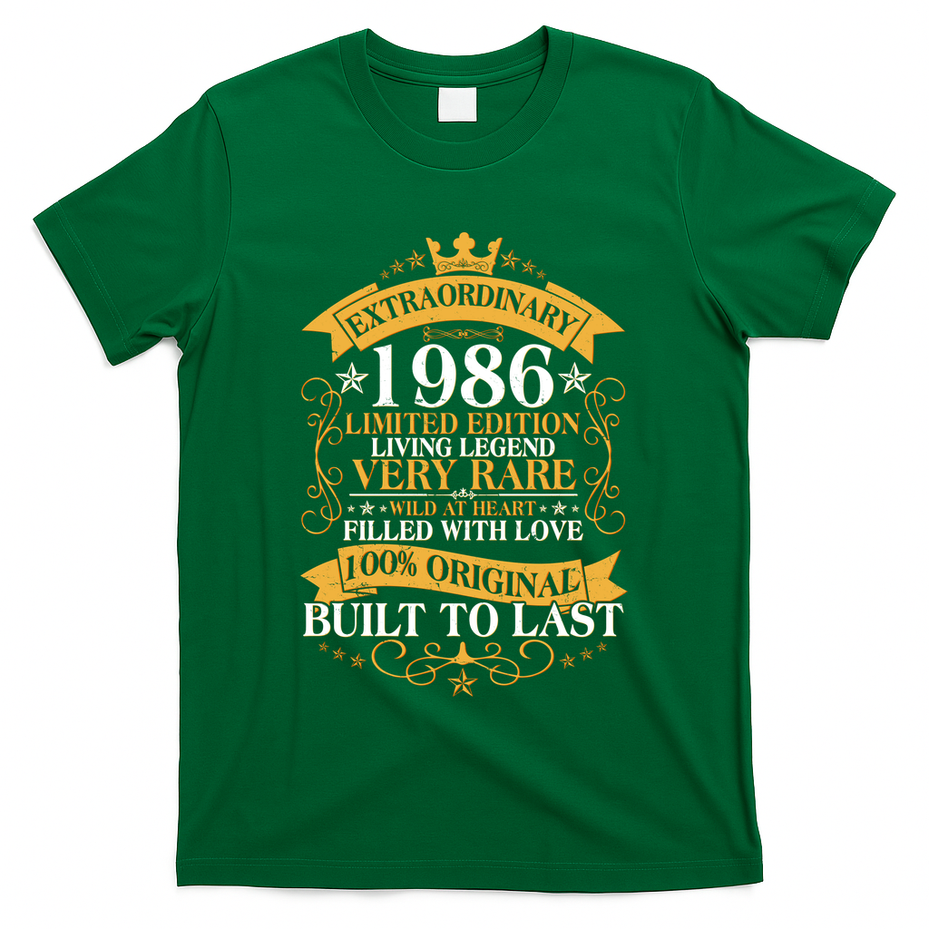 40th Birthday Extraordinary 1986 Limited Edition Living Legend Very Rare  T-Shirt
