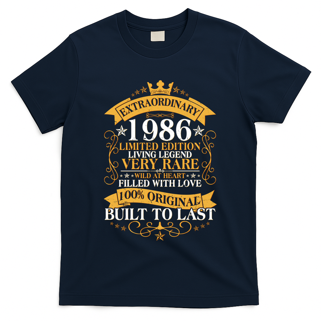 40th Birthday Extraordinary 1986 Limited Edition Living Legend Very Rare  T-Shirt