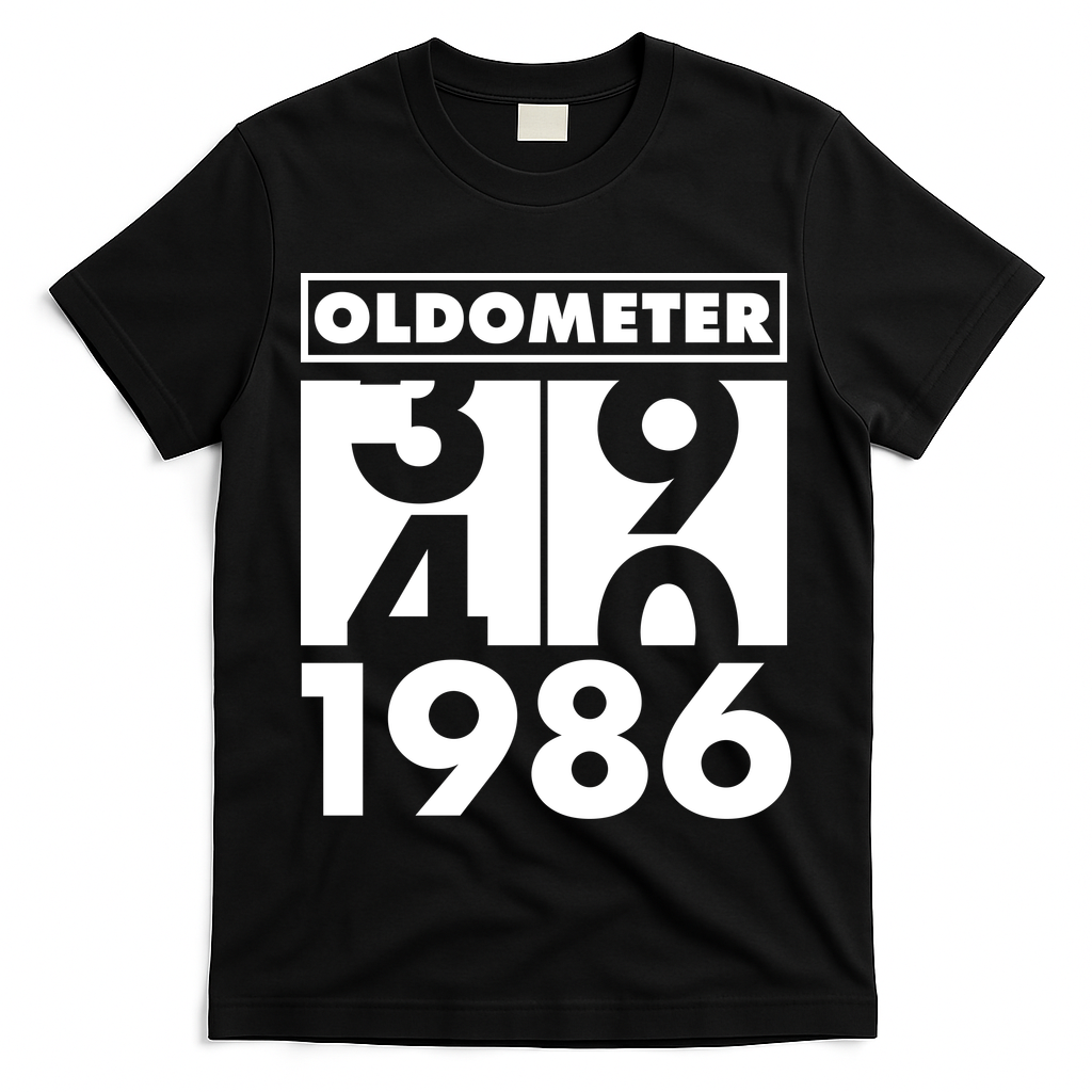 40th Birthday Oldometer 1986 T-Shirt