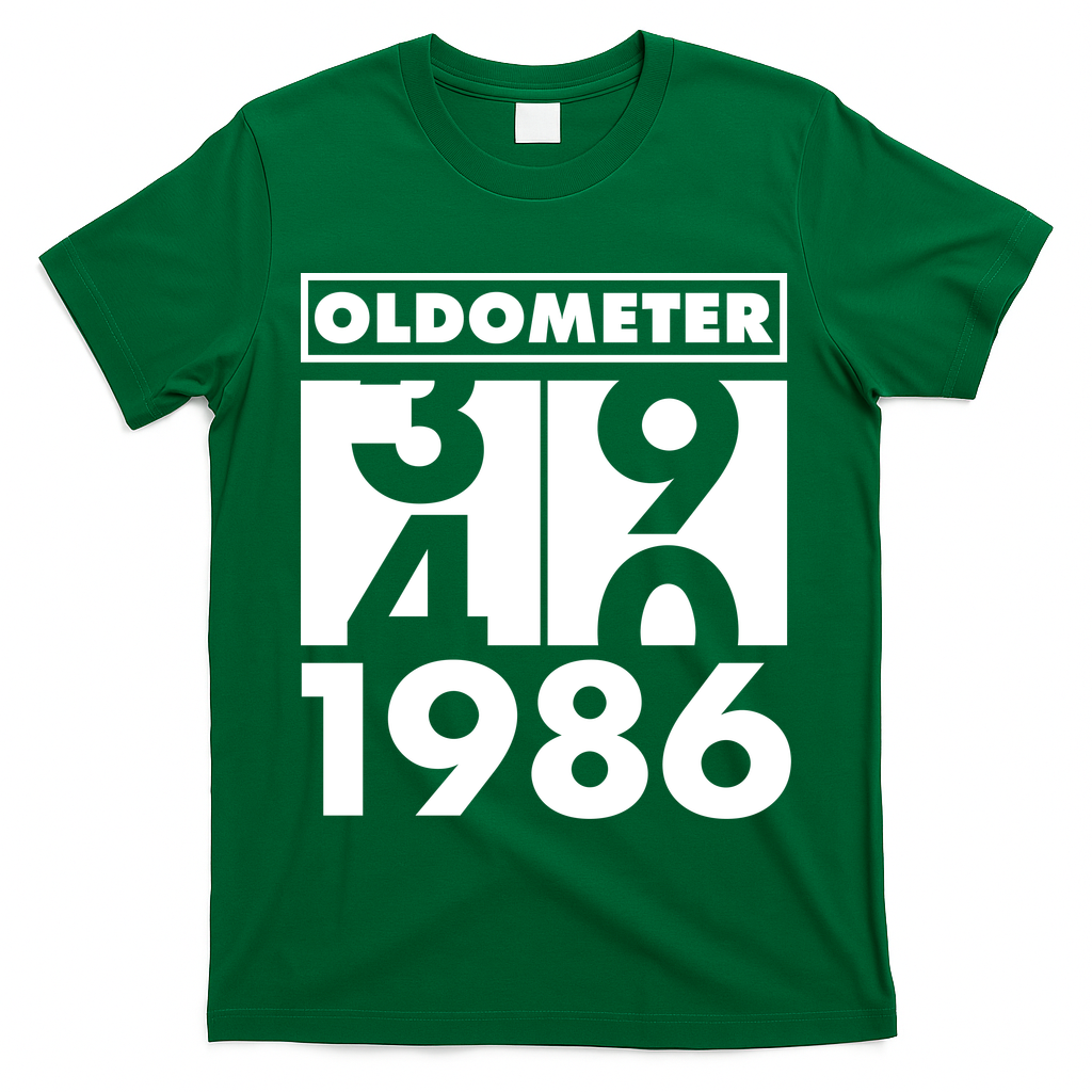 40th Birthday Oldometer 1986 T-Shirt