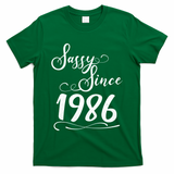 40th Birthday Sassy Since 1986 T-Shirt