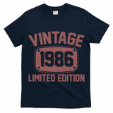 40th Birthday Vintage 1986 Limited Edition Birthday Metal Plate  T-Shirt
