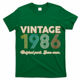 40th Birthday Vintage 1986 Original Parts Some Wear  T-Shirt