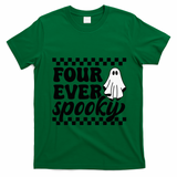 4th Fourth Birthday Four Year Old Halloween Four Ever Spooky T-Shirt - Irish Green