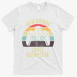 4Th Grade Level Complete Gaming Gamer Graduation T-Shirt - White