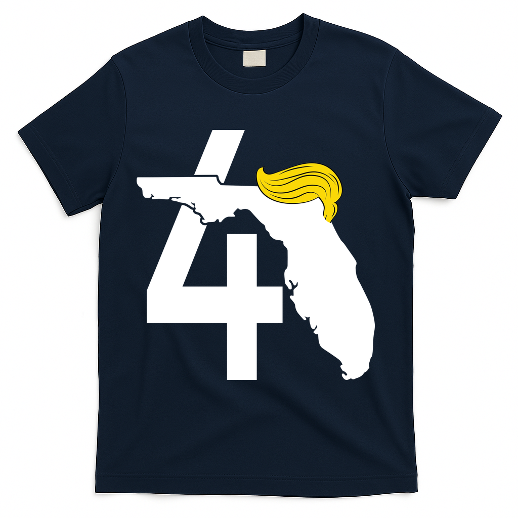 47th President Donald Trump Florida State T-Shirt - Navy