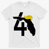 47th President Donald Trump Florida State T-Shirt - White