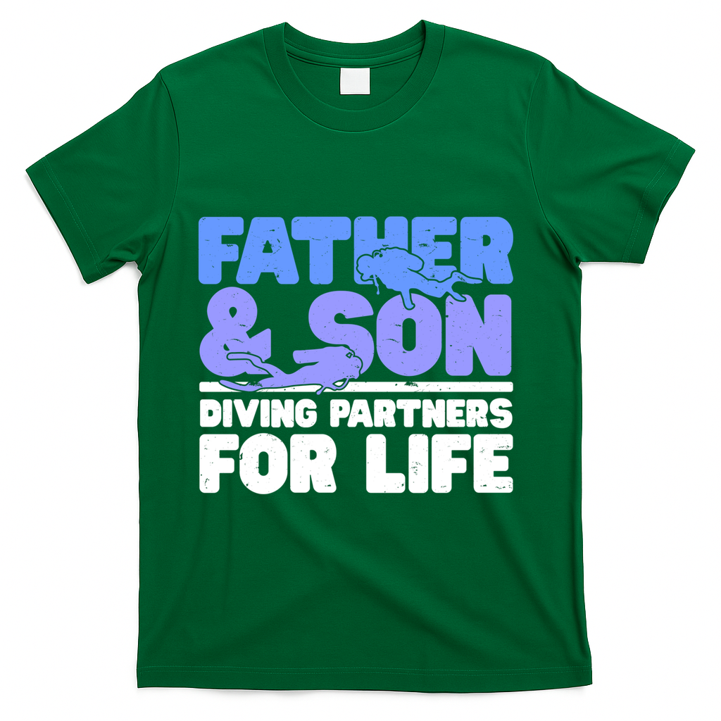 Scuba Diving Father And Son Diving Partners For Life Gift T-Shirt