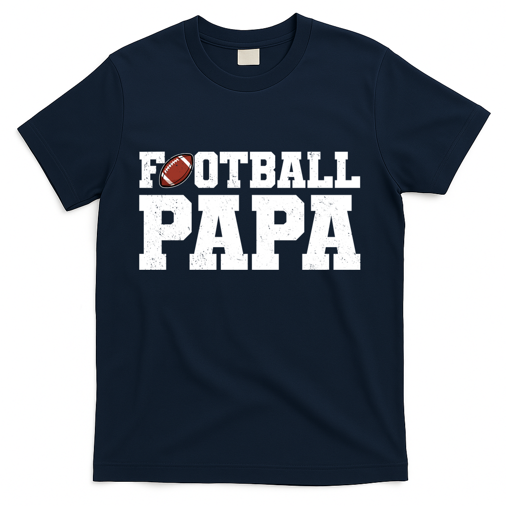 Football Papa Sports Fan T-Shirt