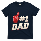 Athletic # 1 Dad Number 1 Father Dad FatherS Day Gift T-Shirt