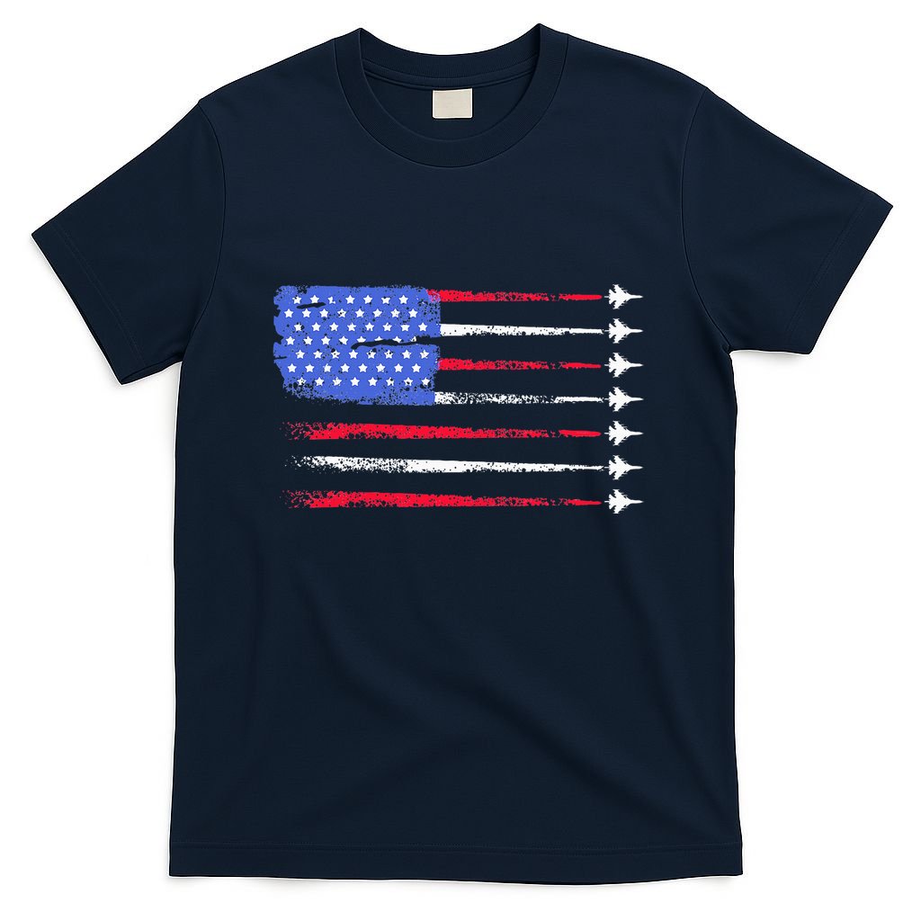4th Of July Jet American Flag Patriotic Usa T-Shirt
