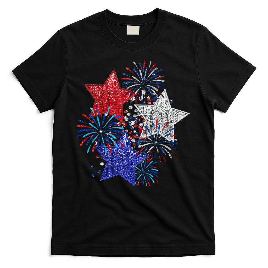 4th Of July Fireworks Stars Funny Cute 4th Of July T-Shirt