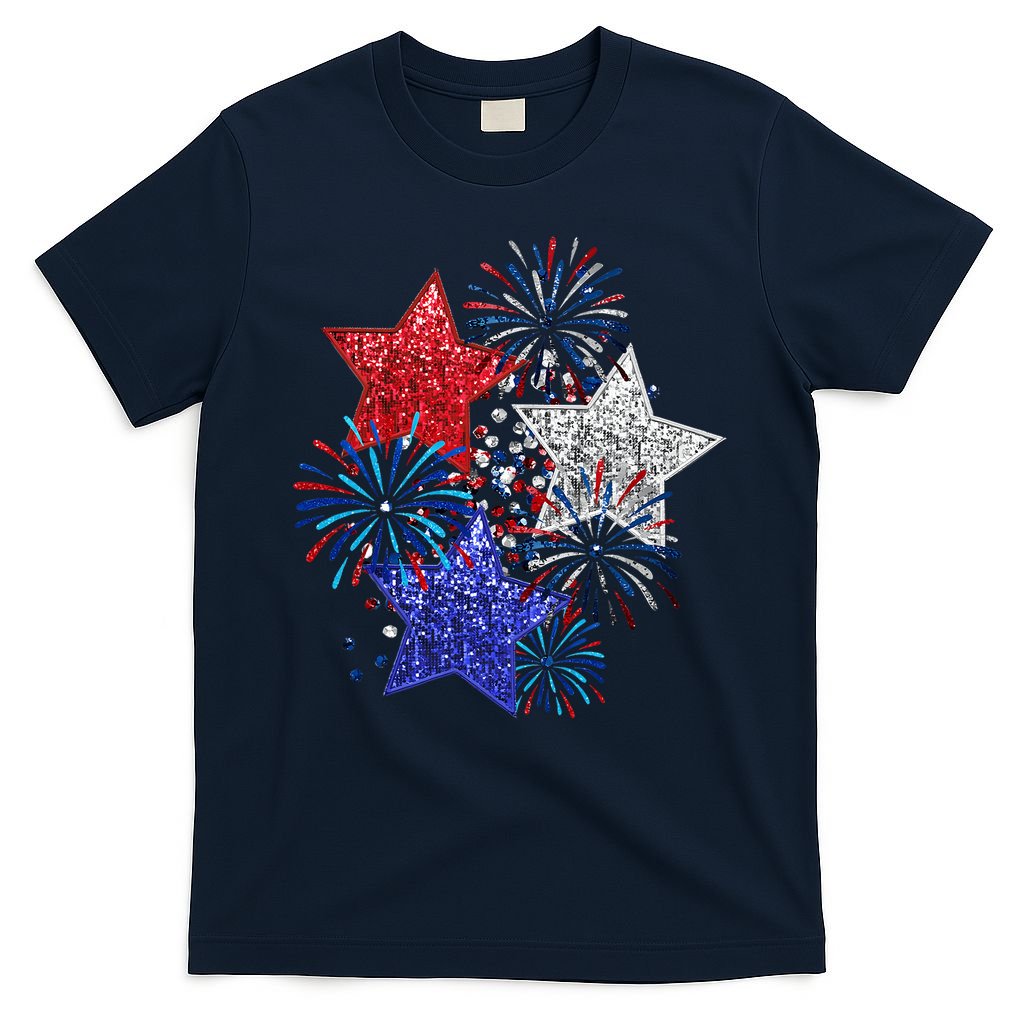 4th Of July Fireworks Stars Funny Cute 4th Of July T-Shirt
