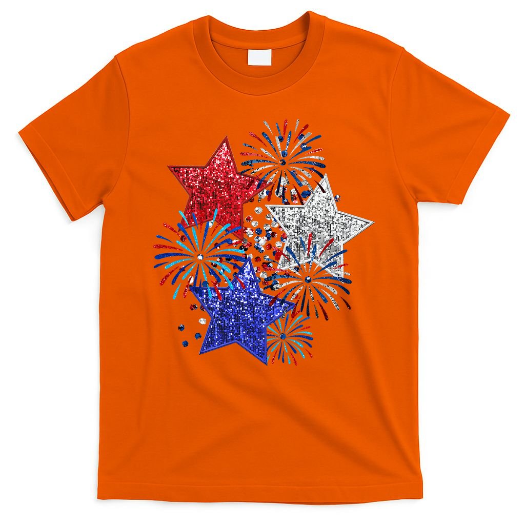 4th Of July Fireworks Stars Funny Cute 4th Of July T-Shirt