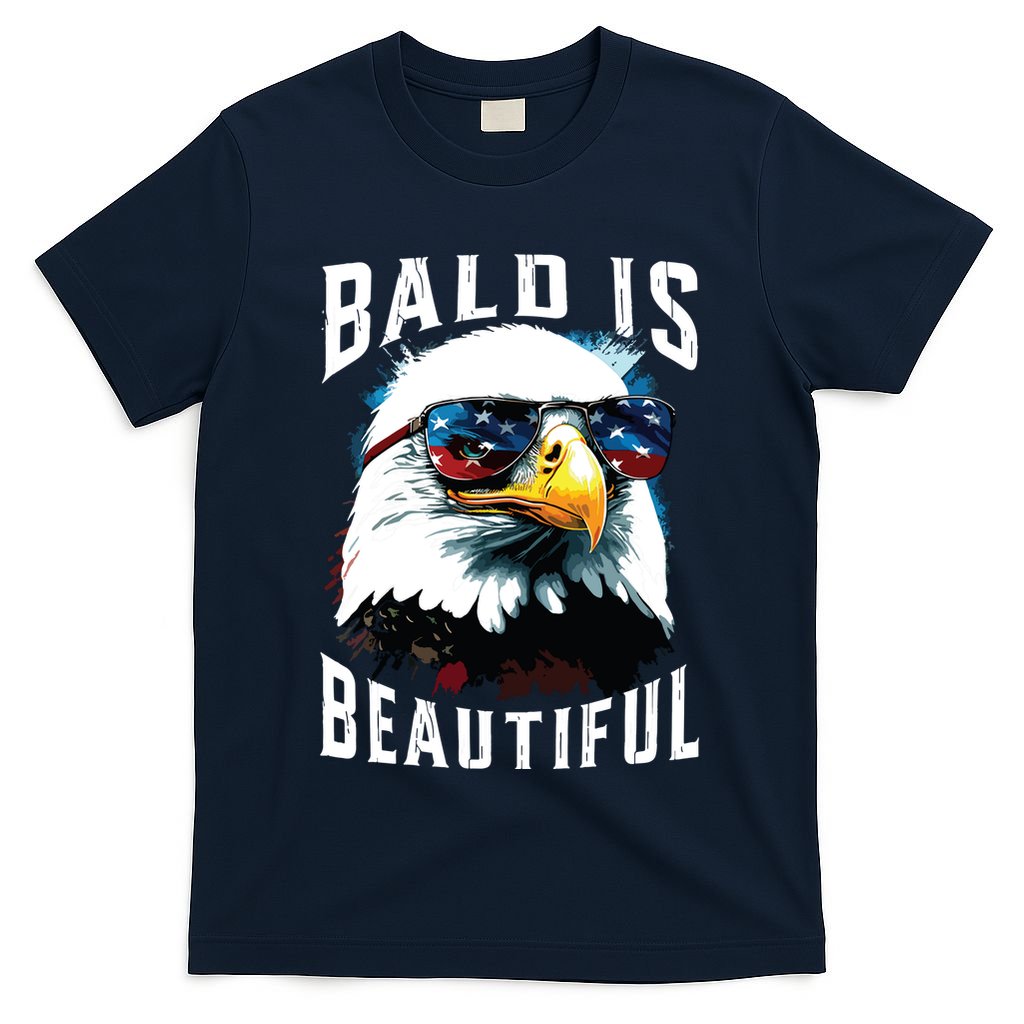 4th Of July Independence Day Bald Eagle Bald Is Beautiful T-Shirt