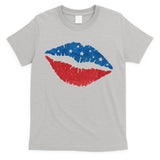 4th Of July Lips Celebration T-Shirt