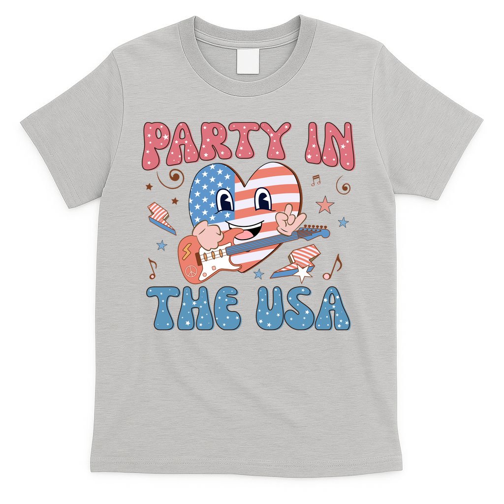 4th Of July Retro Funny Party In The USA Music Gift T-Shirt