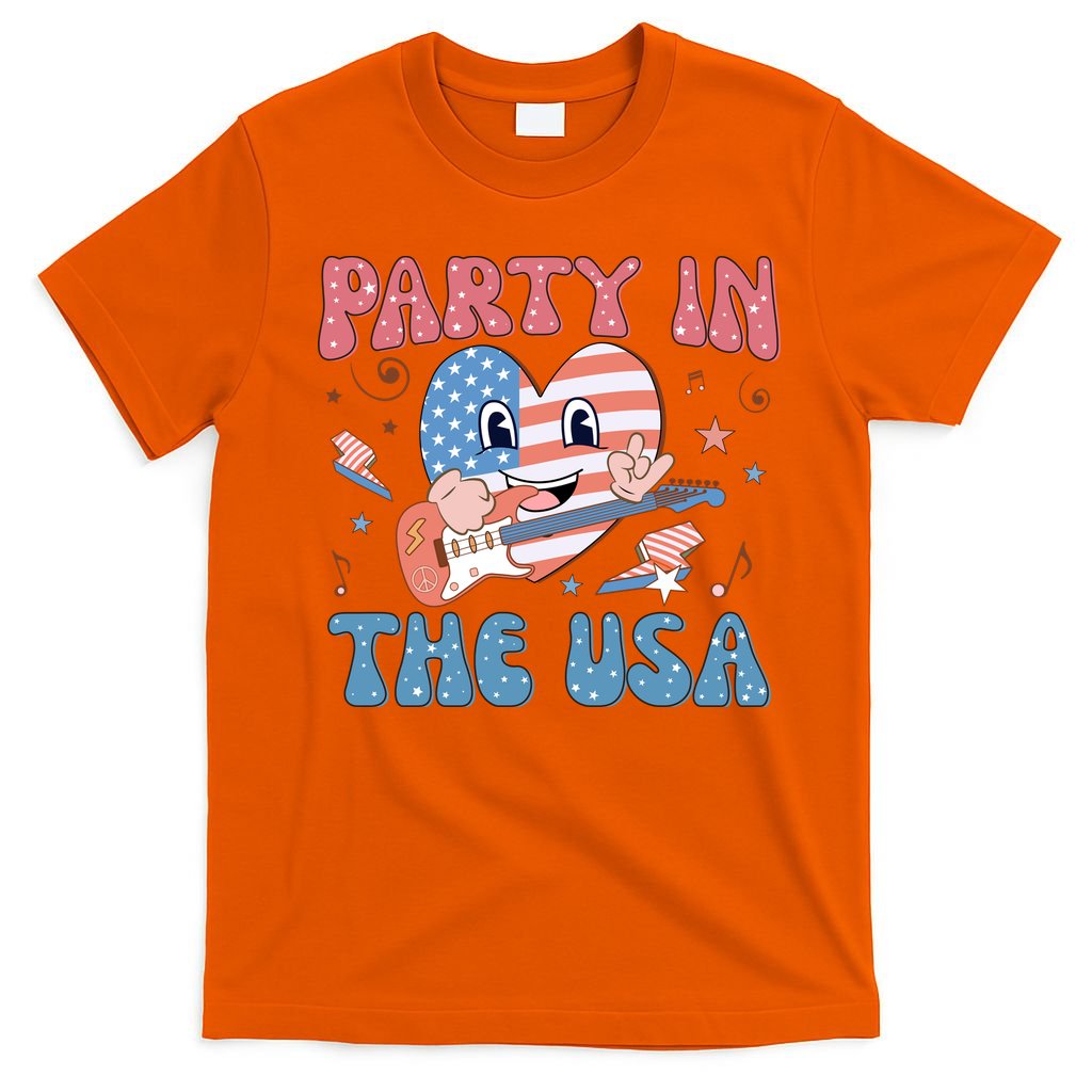 4th Of July Retro Funny Party In The USA Music Gift T-Shirt