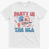 4th Of July Retro Funny Party In The USA Music Gift T-Shirt