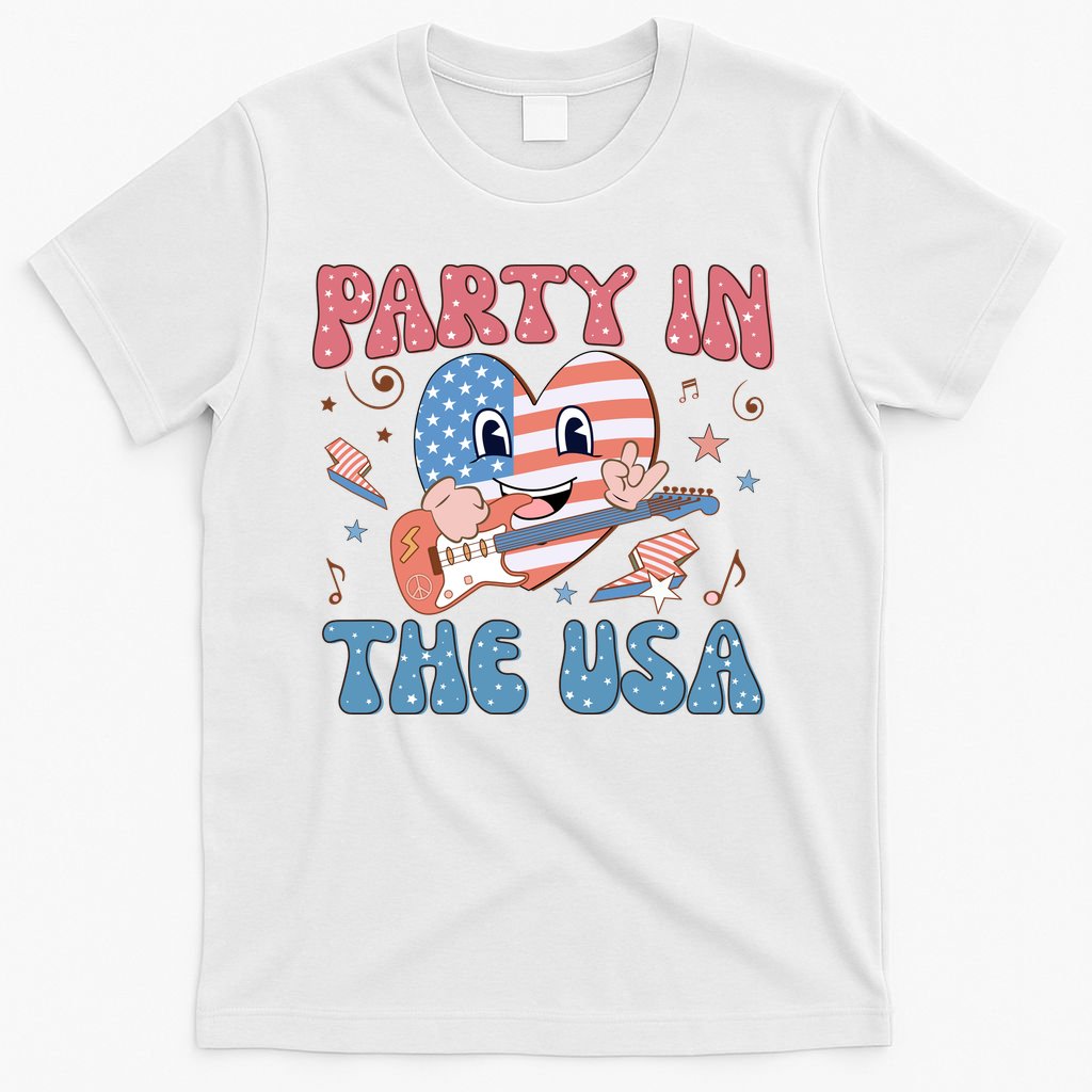 4th Of July Retro Funny Party In The USA Music Gift T-Shirt