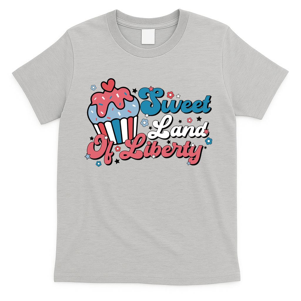 4th Of July Retro Sweet Land Of Liberty Gift T-Shirt