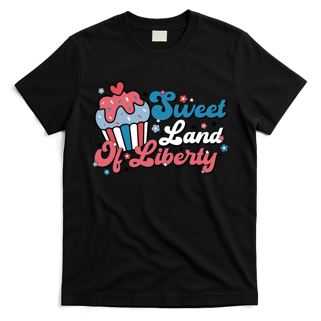 4th Of July Retro Sweet Land Of Liberty Gift T-Shirt