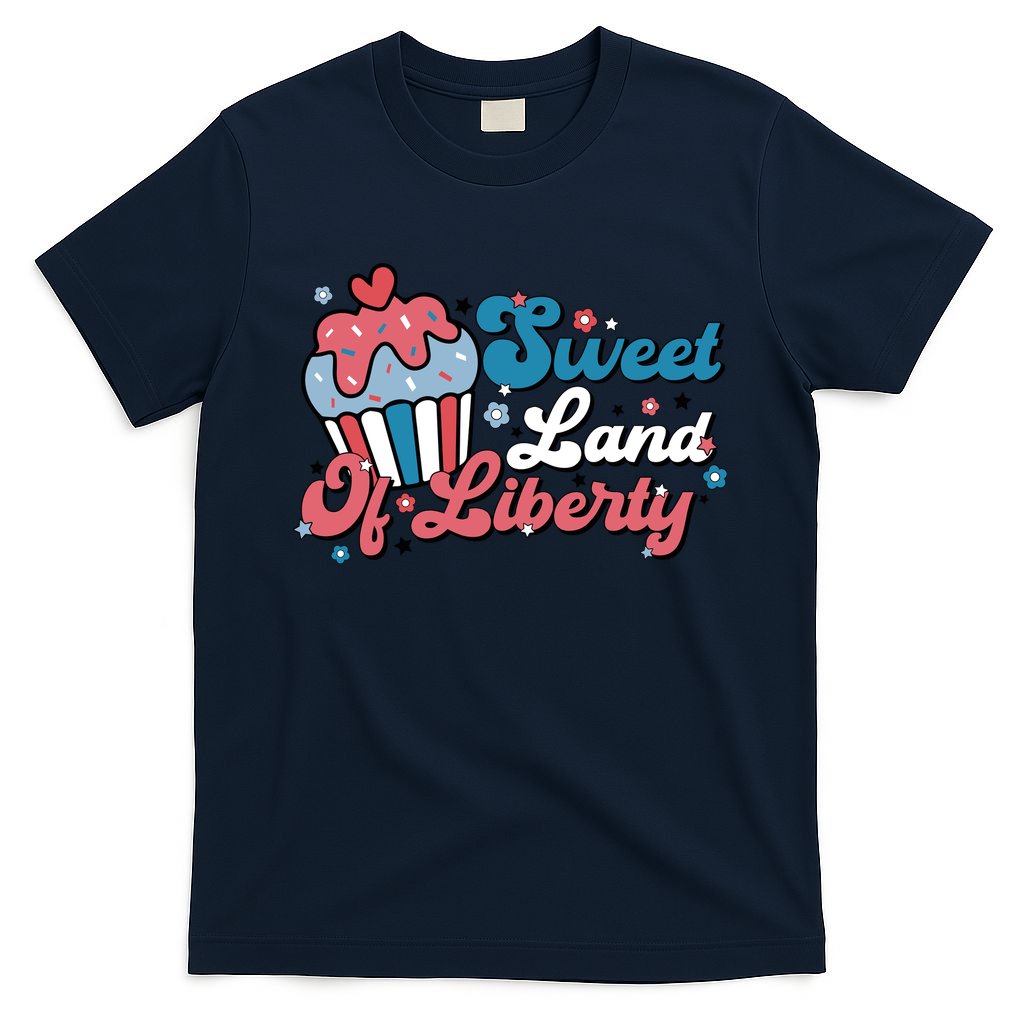 4th Of July Retro Sweet Land Of Liberty Gift T-Shirt