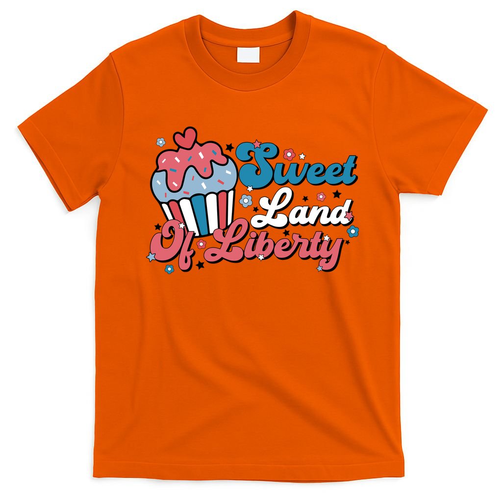 4th Of July Retro Sweet Land Of Liberty Gift T-Shirt