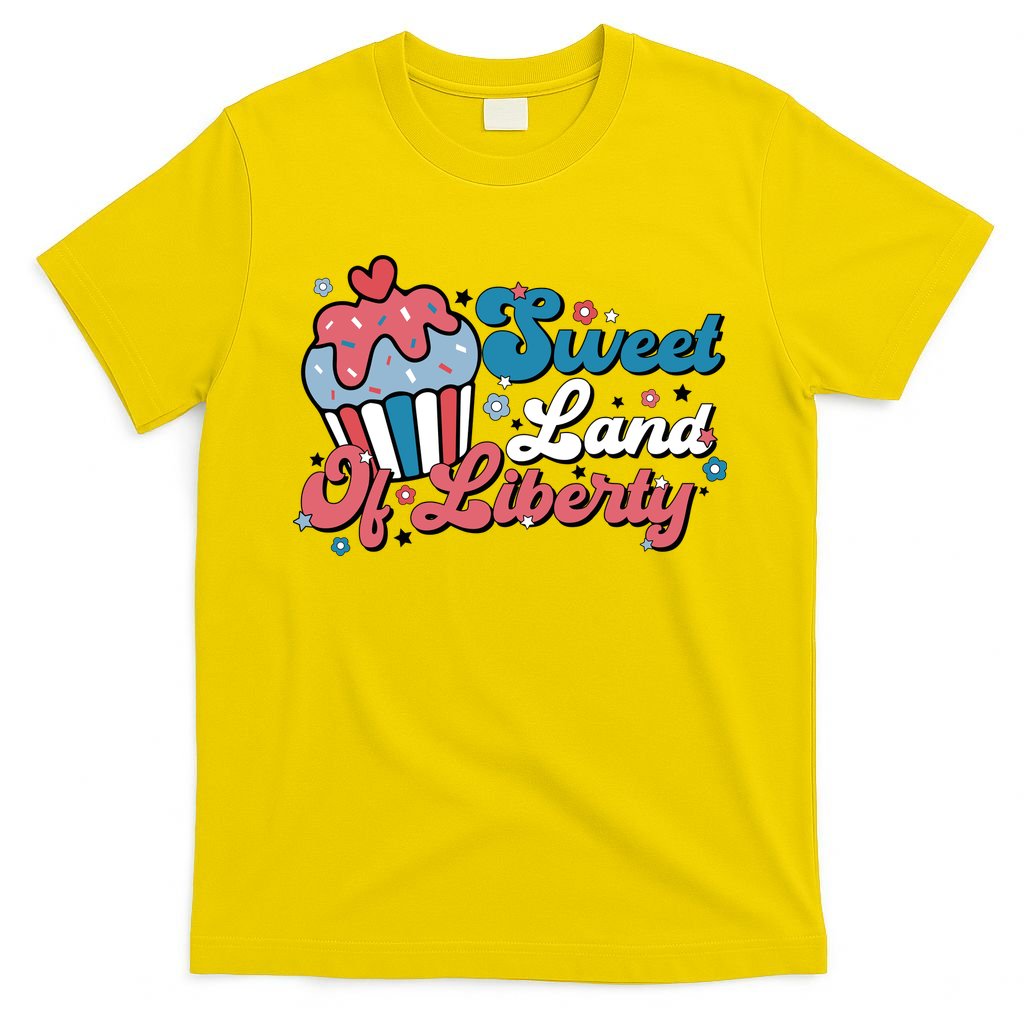 4th Of July Retro Sweet Land Of Liberty Gift T-Shirt