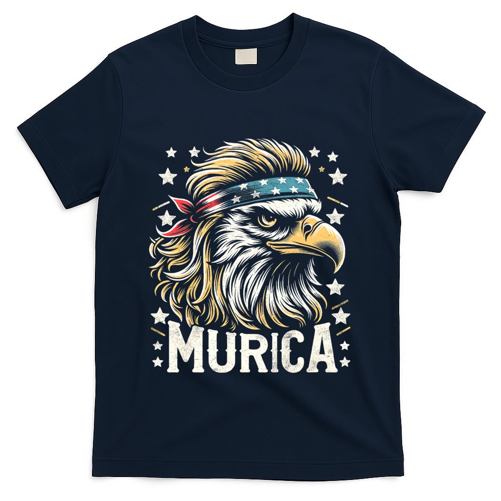 4th Of July Patriotic Funny Eagle July 4th Usa Murica T-Shirt