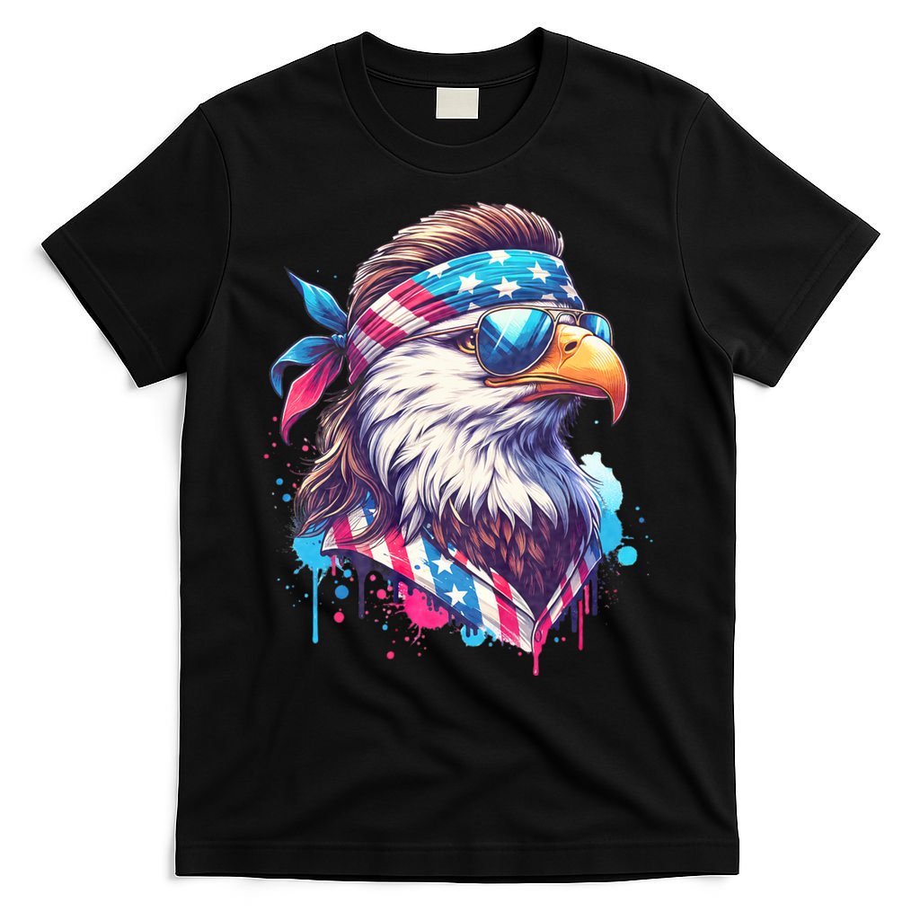 4th Of July Patriotic Funny Eagle July 4th Usa Murica T-Shirt
