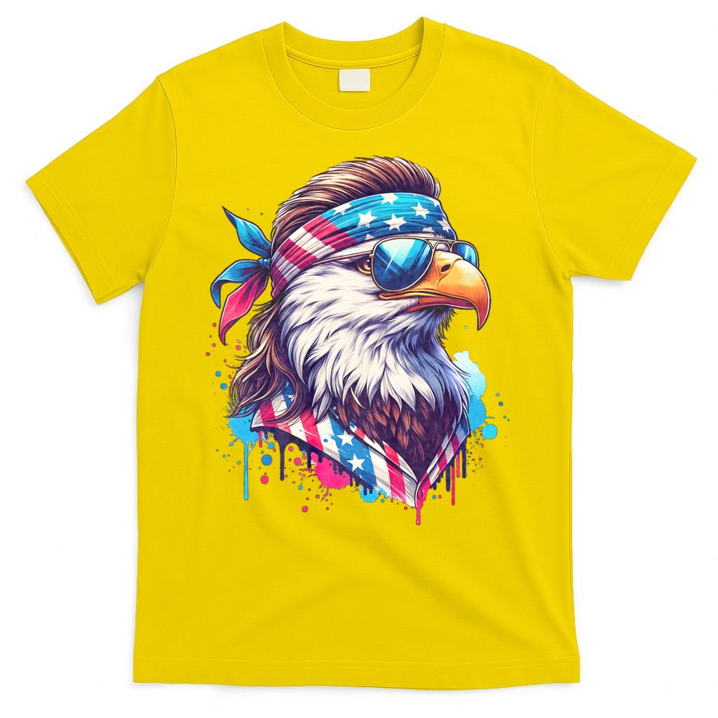 4th Of July Patriotic Funny Eagle July 4th Usa Murica T-Shirt