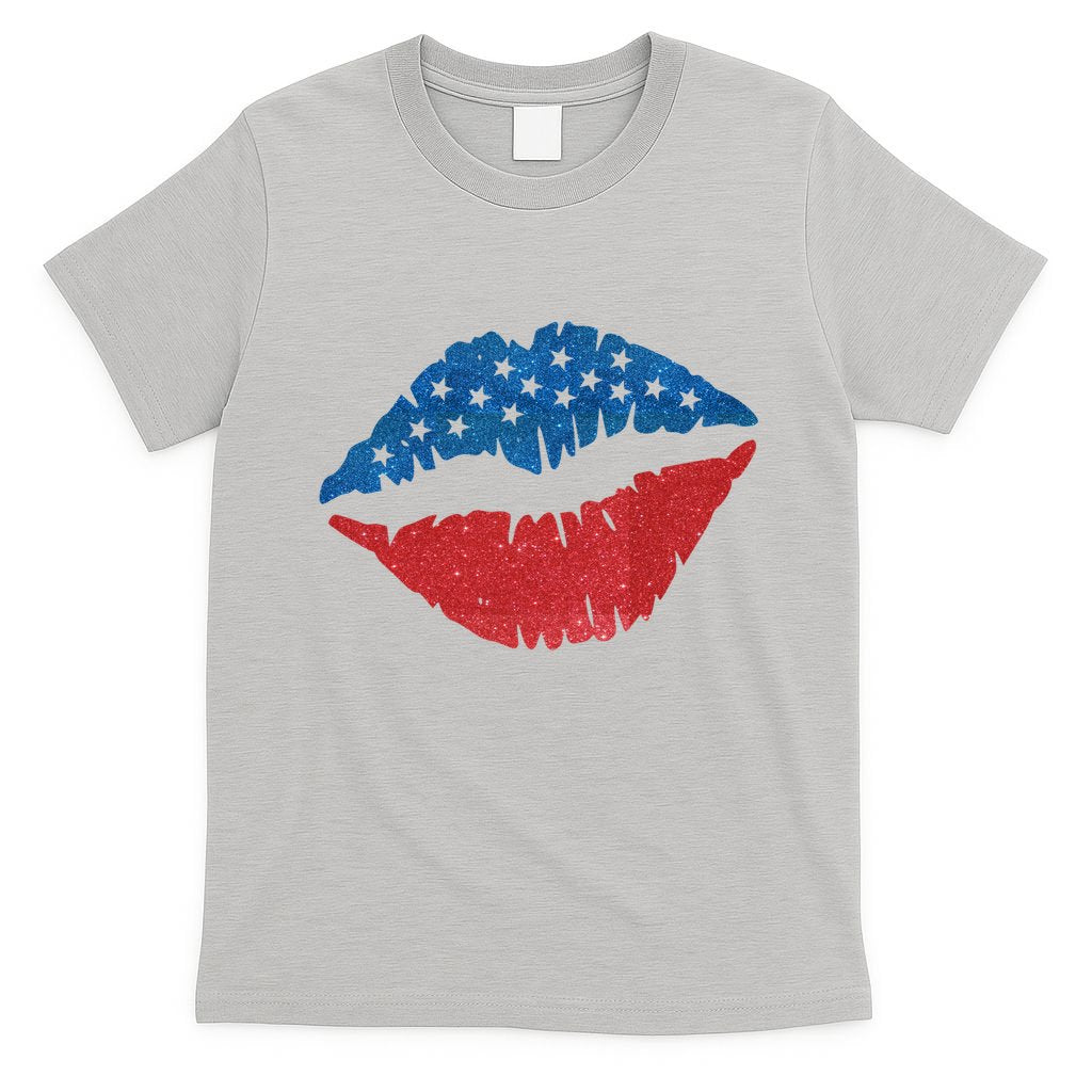 4th Of July Lips Holiday T-Shirt