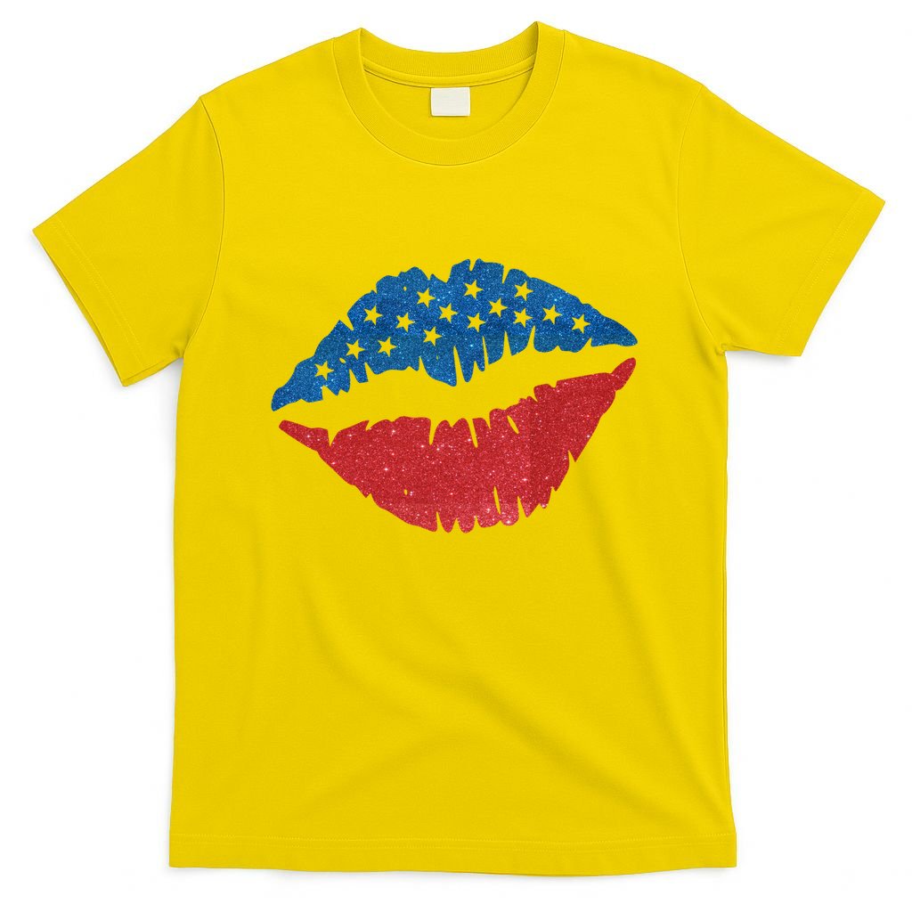 4th Of July Lips Holiday T-Shirt