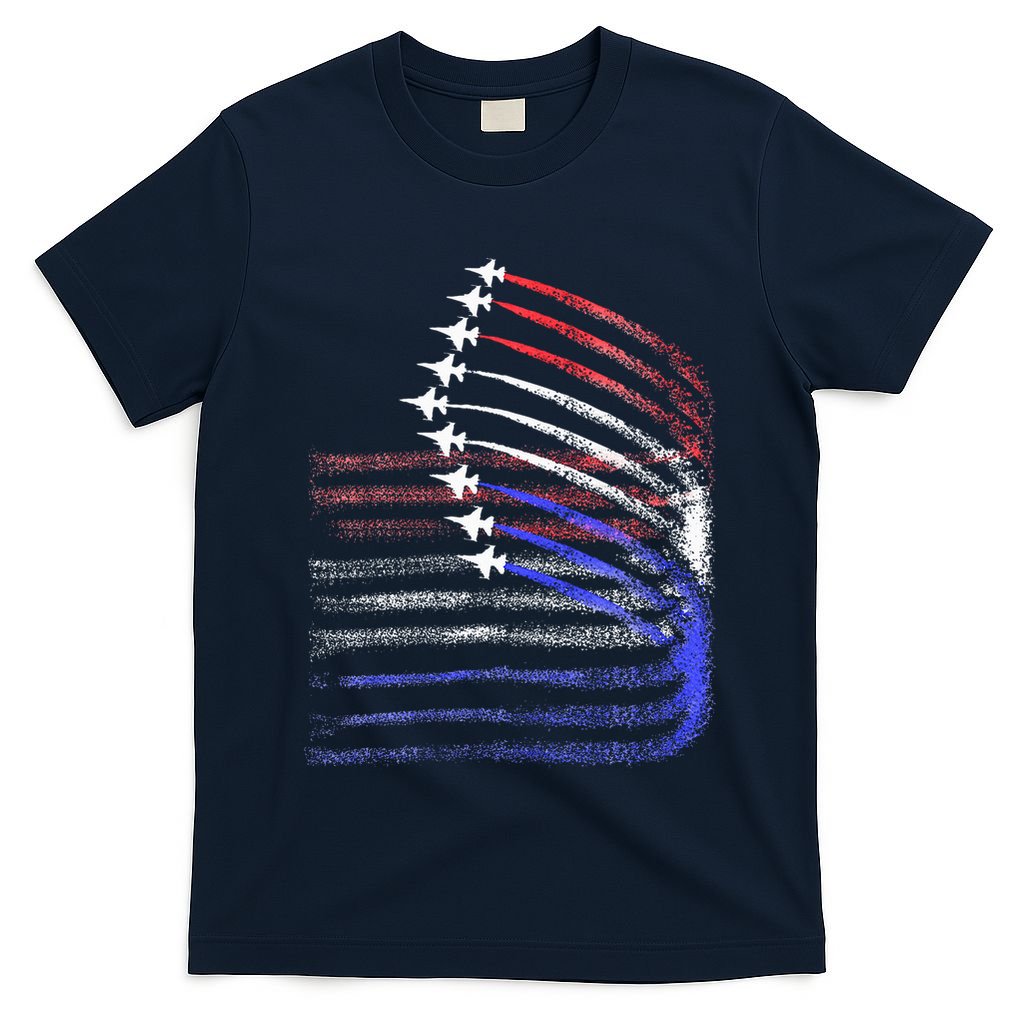 4th Of July Jet American Flag Patriotic Usa T-Shirt